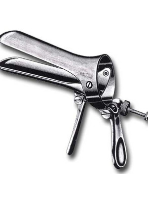 Cusco vaginal speculum lateral screw virgo